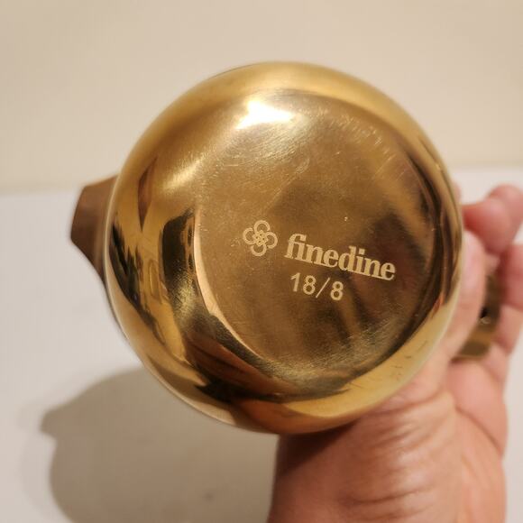 Measuring Cups Gold Tone Set Of 8 For Baking Cooking Kitchenware - Picture 3 of 13